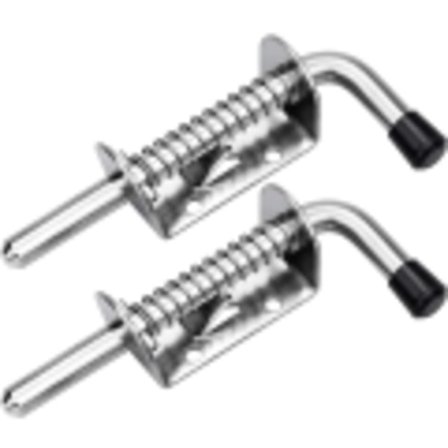 2-pak Garageport Låsebolt Fjederlås Stål Fjederbolt L DXGHC