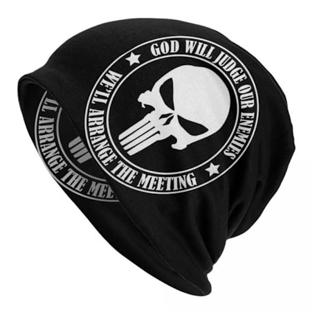 Heavy Metal Skeleton Skull Punishers Skullies Beanies Caps For Men Women Unisex Fashion Winter Warm Knit Hat Adult Bonnet Hats