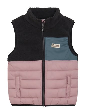 Color Kids | Fleece Waistcoat W. Quilt | 164
