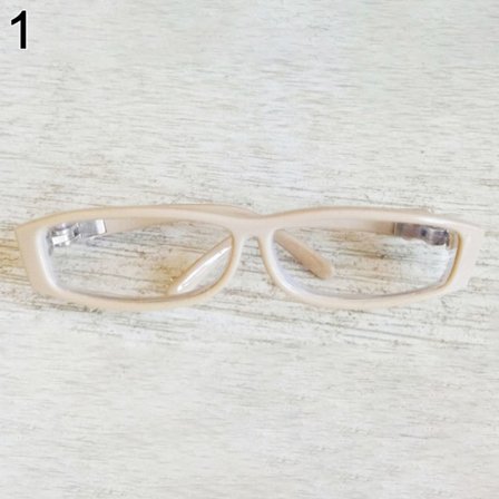 Söta fyrkantiga ram plysch docka glasögon 1 1