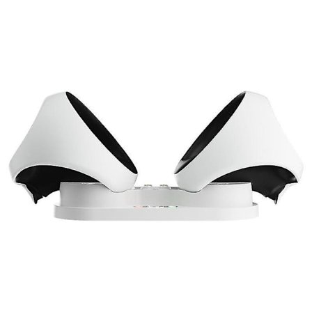 Yhteensopiva PS5 VR2 -pelikonsoli LED-valolla varustetulla lataustelineellä, kannettava ohjain, kaksi latauspaikkaa