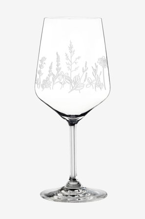 Nachtmann - Viini/Spritz Tattoo Botanical White 2-pack. - Läpinäkyvä - Viinilasit - - Homeroom