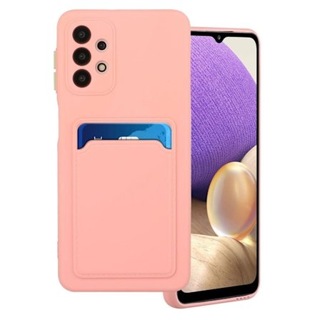 Card Holder Suojakuori For Samsung Galaxy A52 5G - Pinkki