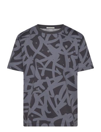 Regular Printed T-Shirt Tom Tailor Grey