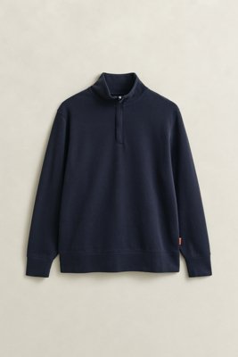 GANT - Sacker Rib Half-Zip Genser til herre evening blue
