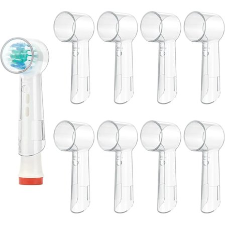 8 stk. Tannbørsteetui, Beskyttelseshette for børstehode, Elektrisk tannbørstehode deksel, Bærbart tannbørsteetui, Praktisk for reise for bedre helse, 