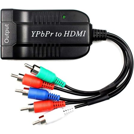 YPbPr til HDMI-konverteradapter, komponent til HDMI, 5RCA RGB-WELLNGS