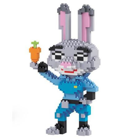 Kanin Judy Zootopia Byggstenar Pussel Micro 3d Figurer