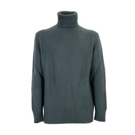 Alpha Studio, Round-neck Knitwear Grijs, Heren, Maat:L