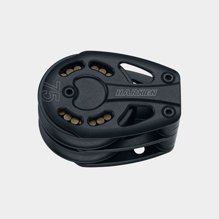 Harken 75mm Aluminum Double Footblock (3235)