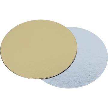 Tårtbricka 200mm Premium Guld/Silver