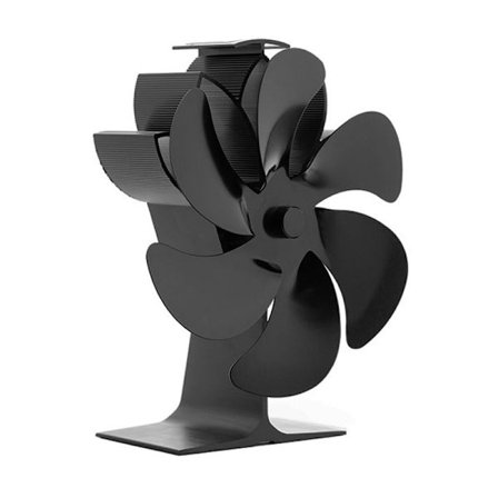 Stille varme drevet 6-bladet brændeovnsventilator
