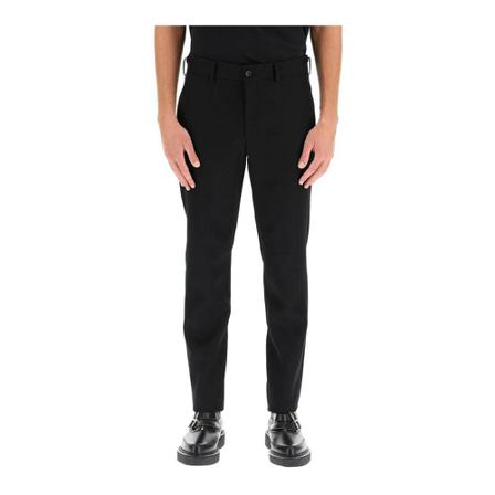 Comme des Garçons, plus slim fit wool trousers Zwart, Heren, Maat:S,wol