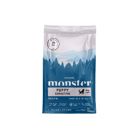 Monster Pet Food - Dog Original Puppy Sensitive hvit fisk 12 kg - Hund - Hundefôr & hundemat - Tørrfôr for hund - ZOO.no