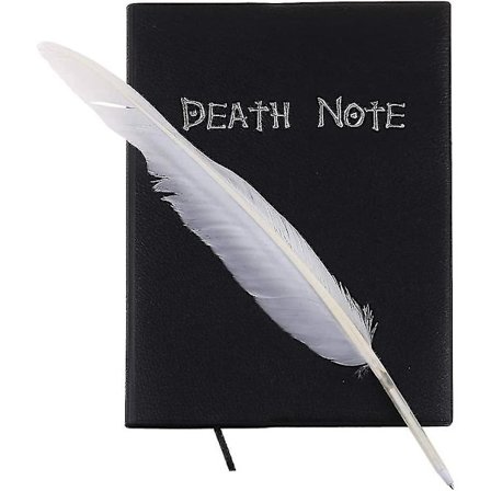 Ny Death Note Cosplay Notebook & Fjäderpenna Bok Animation Art Writing Journal