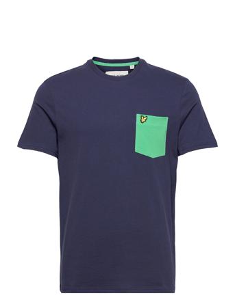 Contrast Pocket T-Shirt T-shirt Blå Lyle & Scott