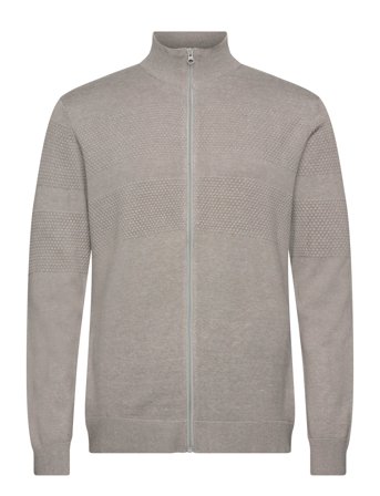 Lindbergh | Zip Through Purl Cardigan | XXXL