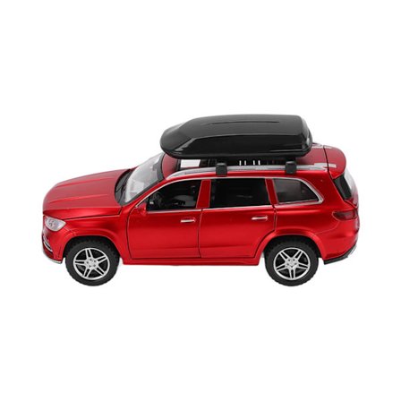 1/32 Legering Støpt Modellbiler Trekk Tilbake Elektroniske Leker Kjøretøy med Lyd og Lys for Barn Gave Rød