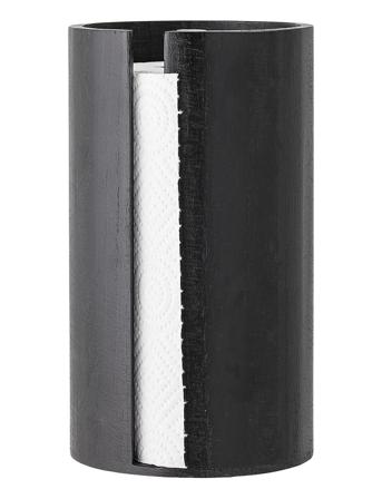 Køkkenrulleholder, Sort, Kejsertræ Home Kitchen Household Paperholder Black Bloomingville