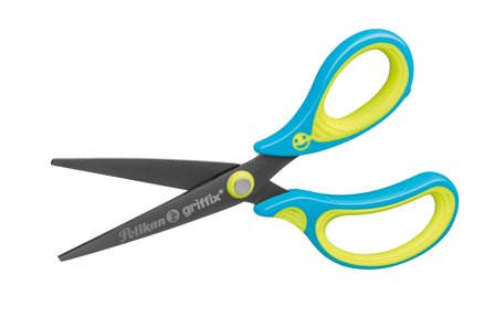 PELIKAN Griffix Schere SC1BRS blau Rechtshänder spitz 15cm