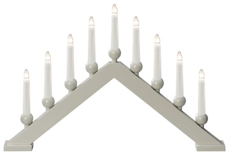 Konstsmide 3934-975 Adventsljusstake 9 ljus Beige, Belysning