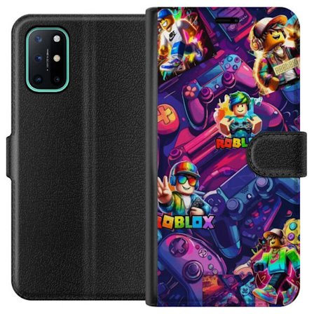 Yhteensopiva Lompakkokotelo OnePlus OnePlus 8T Robloxin neonkollaasi, jossa on useita peliohjaimia ja avatar-värikkäitä pelimoottoreita kaikille, j