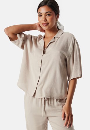 VILA Vipricil S/S shirt Feather Gray Klær