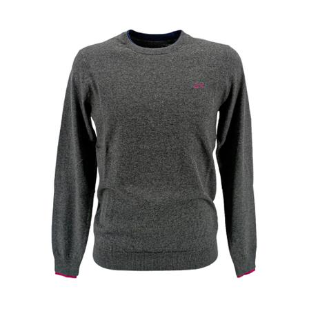 Sun68, Round-neck Knitwear Grijs, Heren, Maat:M
