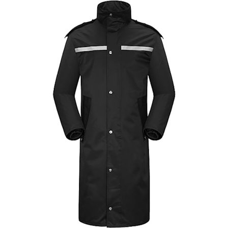 Regnfrakke Vandtæt Herre Lang Regnjakke Letvægts Regnjakke R