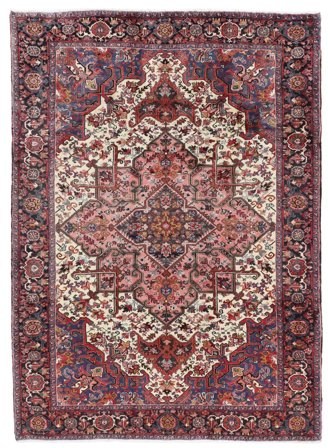 Anudada A Mano Bakhtiar Fine Alfombra 235X325 De Lana Rojo Oscuro/Negro Grande