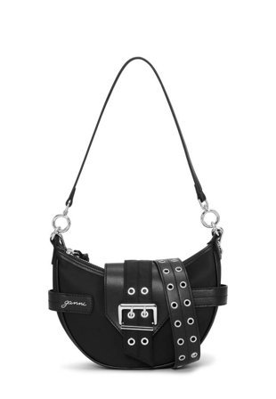 GANNI Crossbody Nylon Bucky Bag Handväskor Dam Svart 00