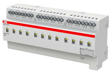 ABB 2CDG110256R0011 Bryteraktuator KNX, 230V, 6 A Maks. antall omkoblingskontakter: 12, Elfordeling & strømforsyning