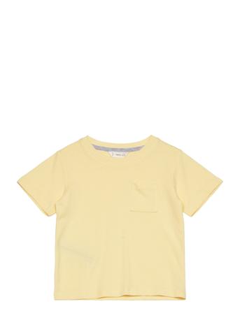 Essential Cotton-Blend T-Shirt Yellow Mango