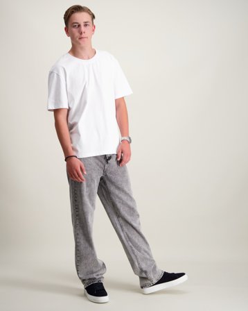 Grunt GRStreet Loose Straight Ash Grå Jeans Kille - Kids Brand Store