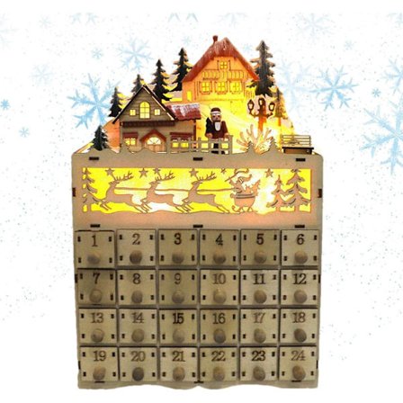 Julekalender Adventskalender i tre 24 skuffer