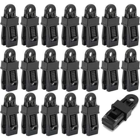 20 st - Tältklämmor Presenningsklämma markis camping krokodil för simbassänger, markiser, husvagnsskydd, utomhustält, tak och skydd_yu