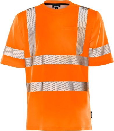Fristads Herr Varsel T-shirt 7407 THV, klass 2, Varsel Orange