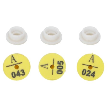 100 stk. Kanin Øremærke Nummer Hunde Øremærke Identifikationskort Informationsstyring