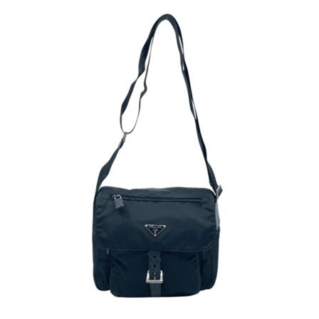 Prada Vintage, Pre-owned Cross Body Bags Zwart, Dames, Maat:ONE Size,nylon