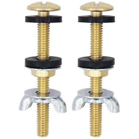 2 kpl WC-istuimen pultit, WC-istuimen kiinnityspultit, kylpyhuoneen WC-istuimen osat