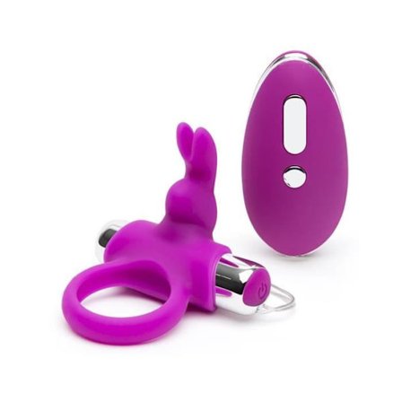 Kukkorengas - HappyRabbit - Kaukosäädin - Violetti - Silikoni - 30 värinätilaa