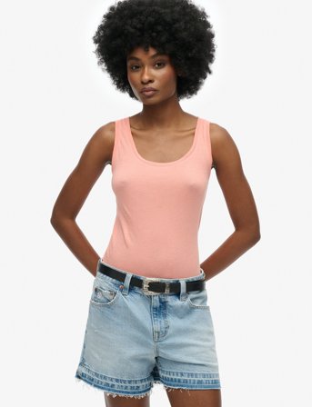 Superdry Studios Lightweight Racer Vest - Coral - 40