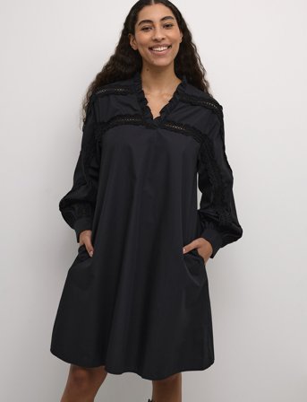 Culture Culio Iris Lace Dress - Black - XS