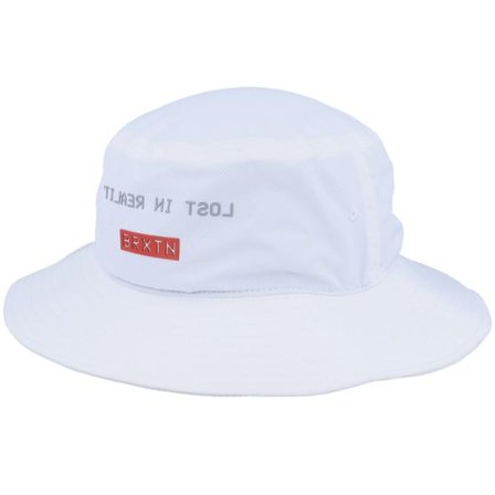 Brixton - Vit bucket Hatt - Reflect X Packable White Bucket @ Hatstore