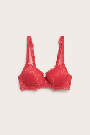 Kappahl | Vattert blonde-BH | Rød