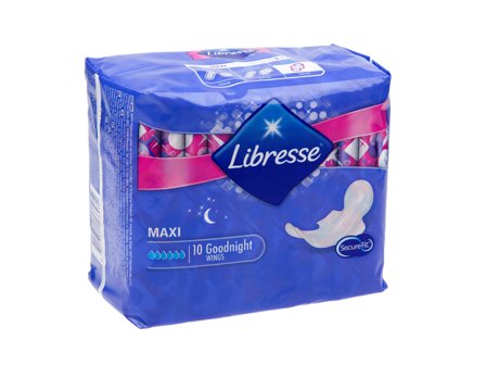 Libresse Maxi Night Wing, 10 stk.