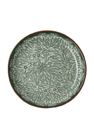 Rörstrand Ostindia Floris Tallrik 16 cm Grön Glas