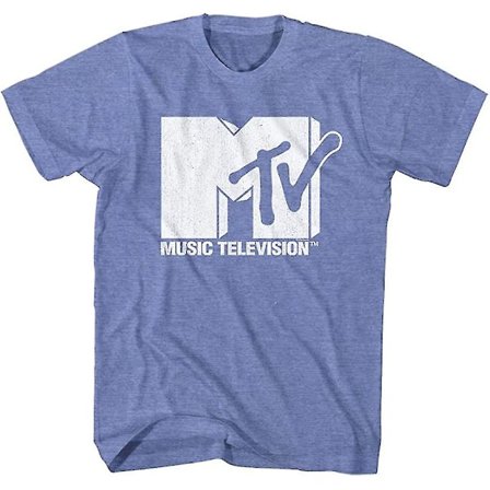 Mtv 80-tal Mtv-logotyp Vuxen kortärmade T-shirts Grafiska T-shirts