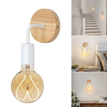 LED-vegglampe med / Vegglampe Tre 1