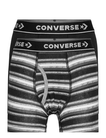 Multicolor Stripe Print Boxer Brief 2Pk Night & Underwear Underwear Underpants Svart Converse